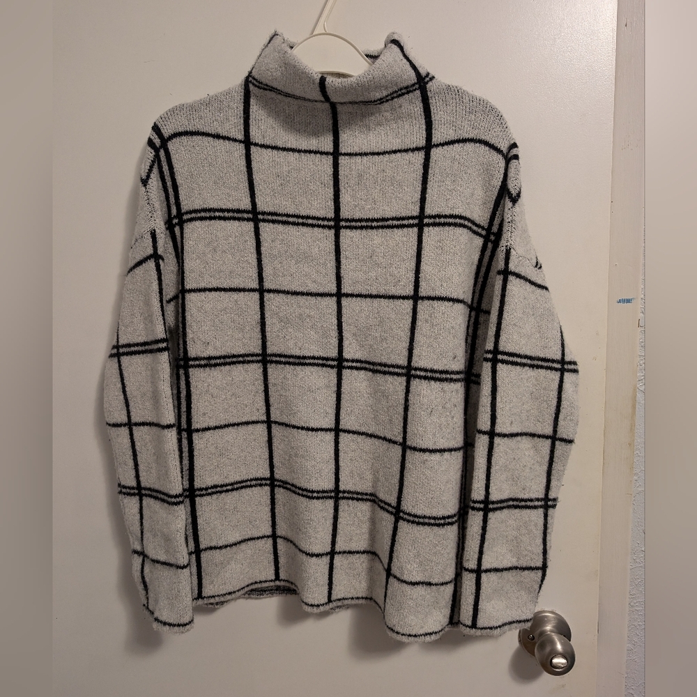 GUC Christian Siriano Marino wool plaid sweater - medium